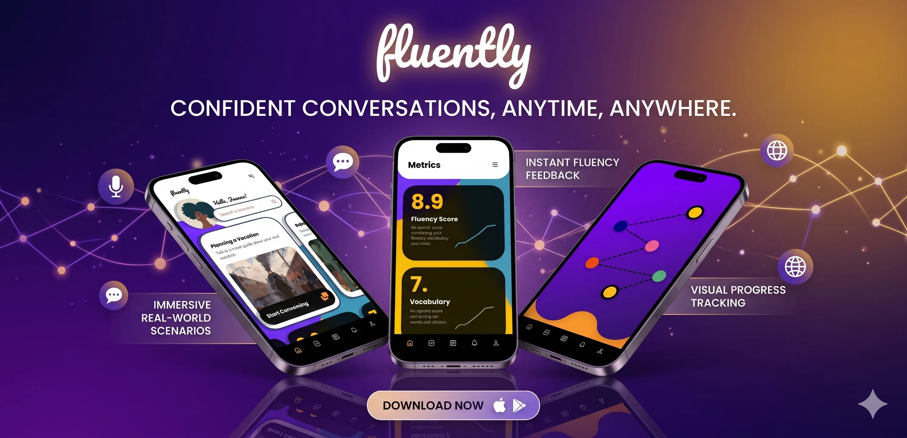 Fluently AI - English built using Flutter - Flutter Application Showcase by Afaq Zahir